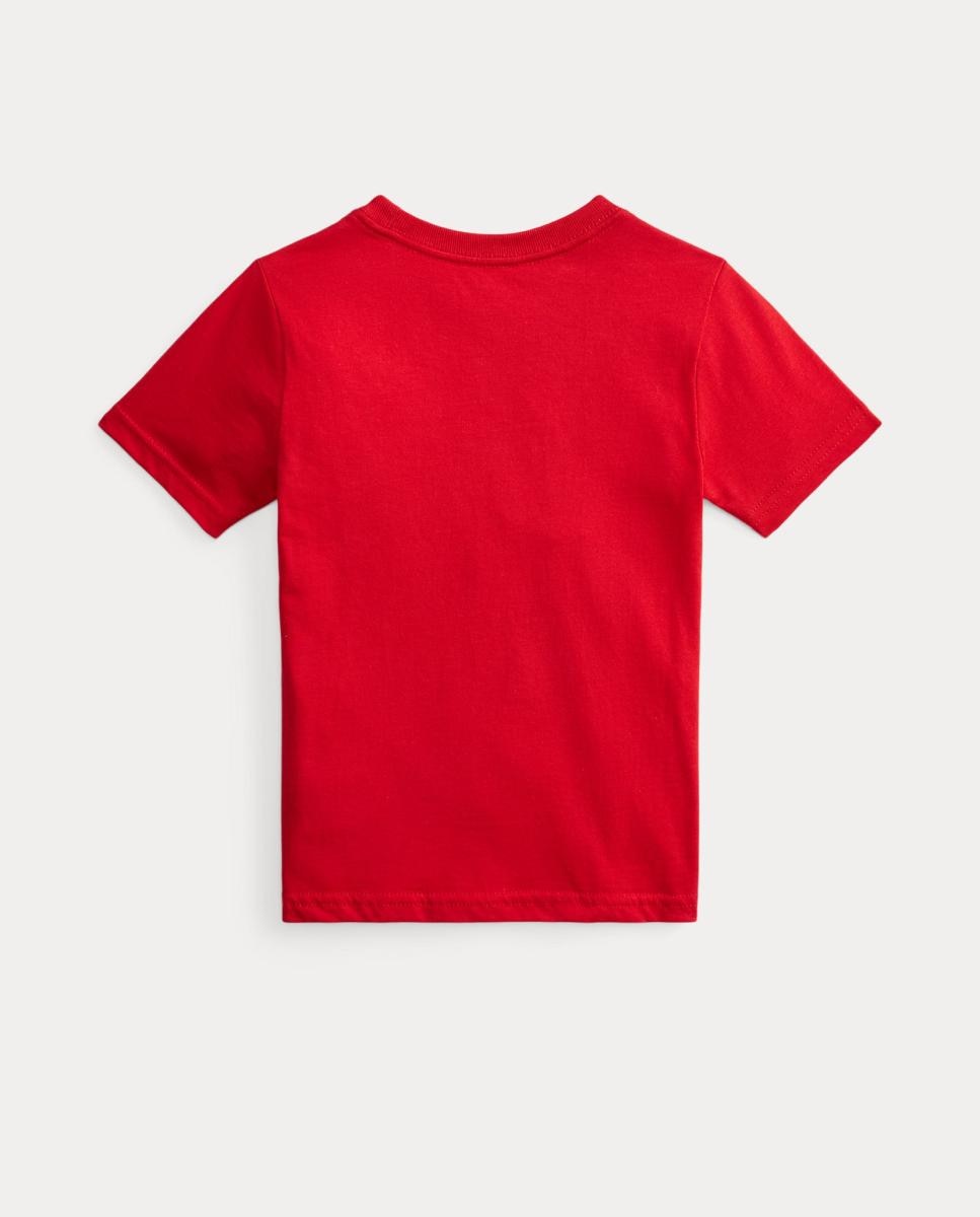 Camiseta unisex de algodón con Polo Bear - Polo Ralph Lauren - Rojo Rojo-2