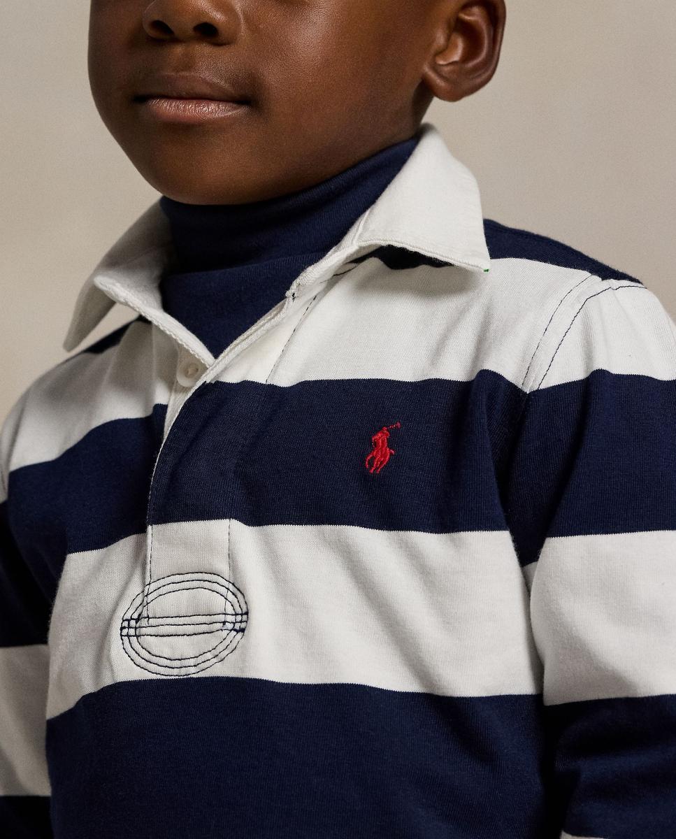 Polo de Râguebi às Riscas de Algodão Polo Ralph Lauren Multicolor-3