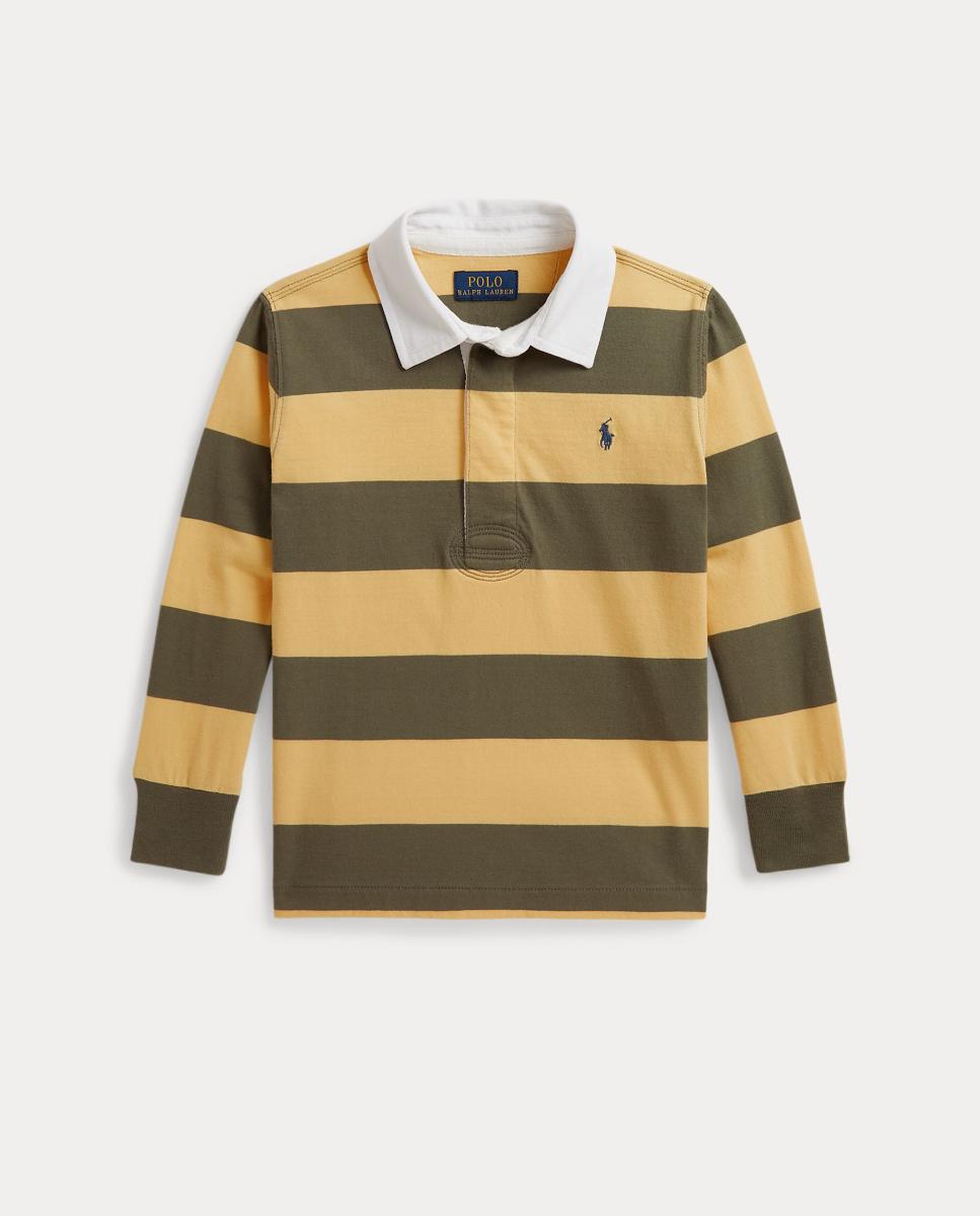Polo de Rugby de Algodão Multicolor-5