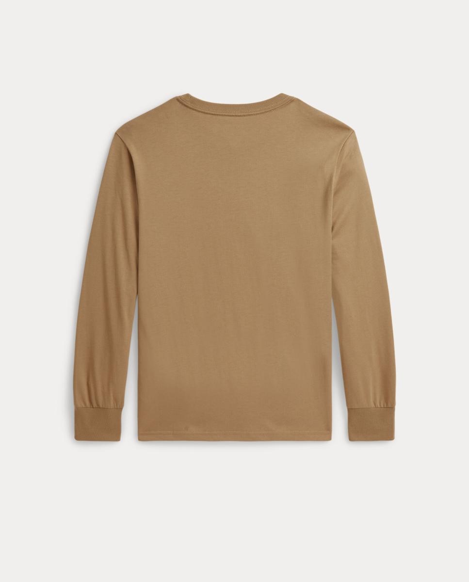 T-shirt Unissexo de Algodão com Polo Bear Polo Ralph Lauren Camel-2