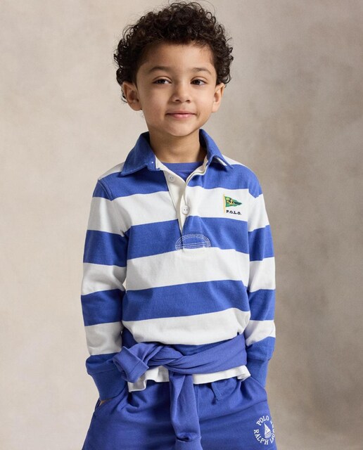 Camiseta de niño de rugby de algodón