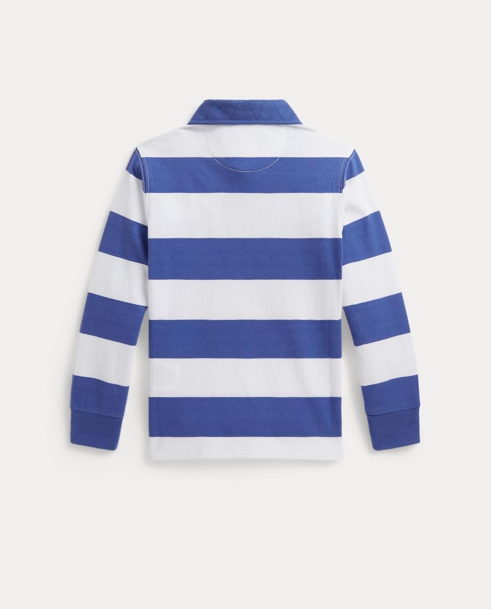 T-shirt de Rugby de Algodão Polo Ralph Lauren Azul/Branco-5