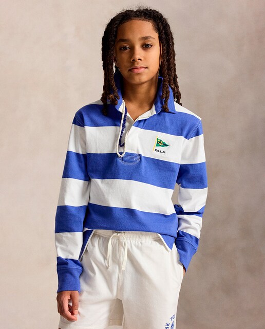 Camiseta de niño de rugby de algodón