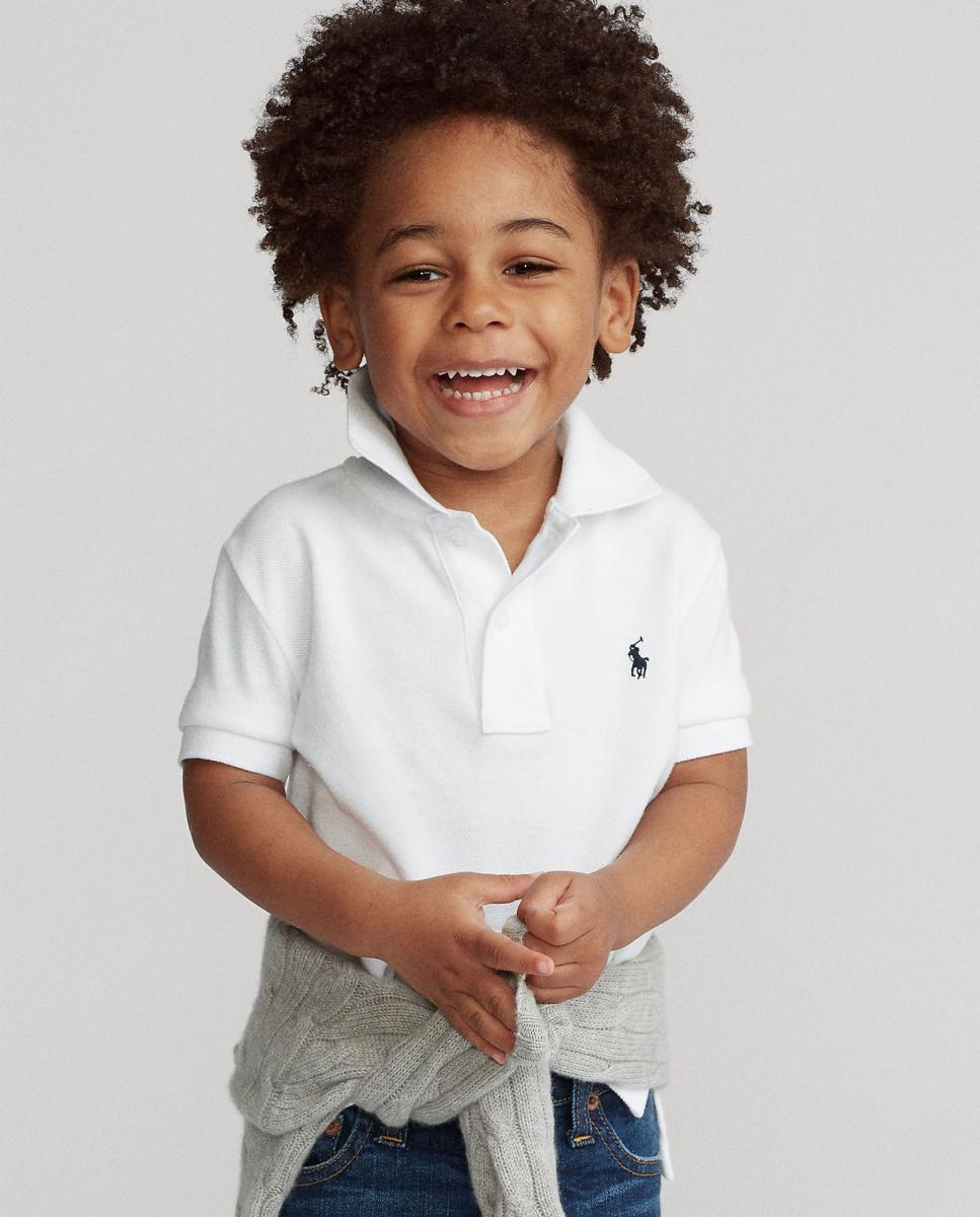 Polo de Algodão - Branco Branco-4