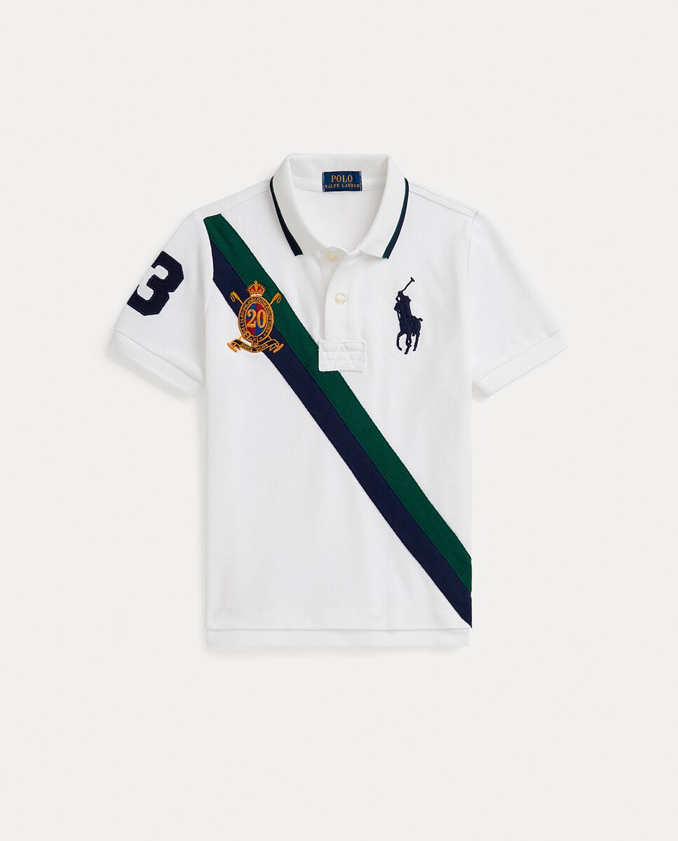 Polo de niño de algodón Big Pony Años/2 Blanco