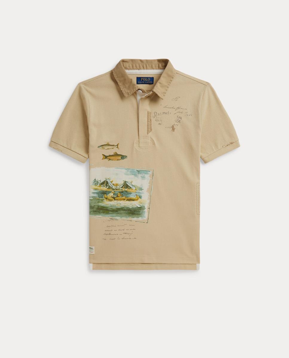 Imagem 0 de Polo Piqué com Estampado
