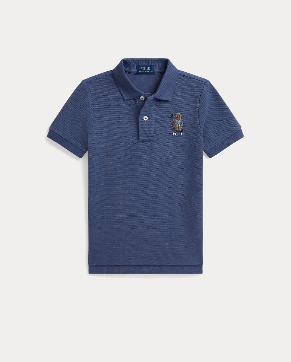 Imagem 0 de Polo Piqué de Algodão com Polo Bear