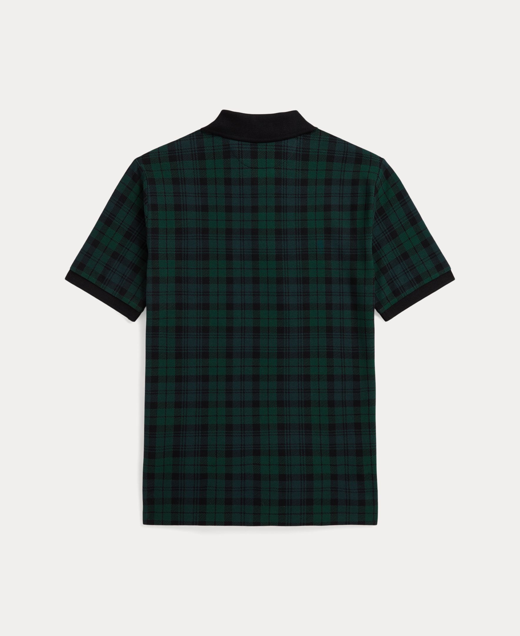 Imagen 2 de Polo de niño de algodón con estampado tartan - Polo Ralph Lauren - Verde oscuro Verde oscuro