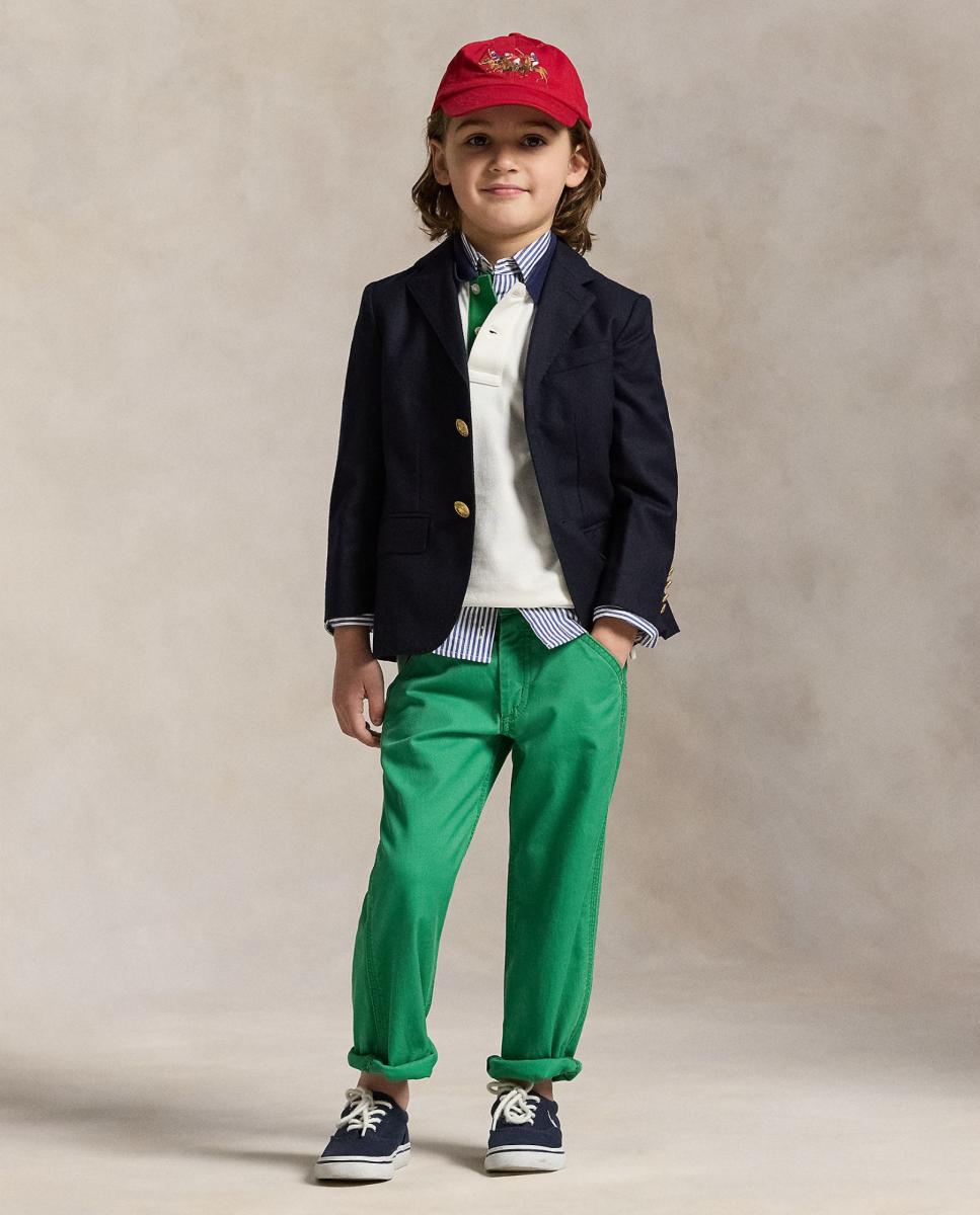 Polo de Piqué com Color Block Branco-marfim-3