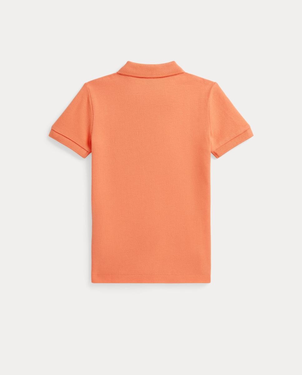 Polo de Piqué de Algodão Polo Ralph Lauren Laranja-2