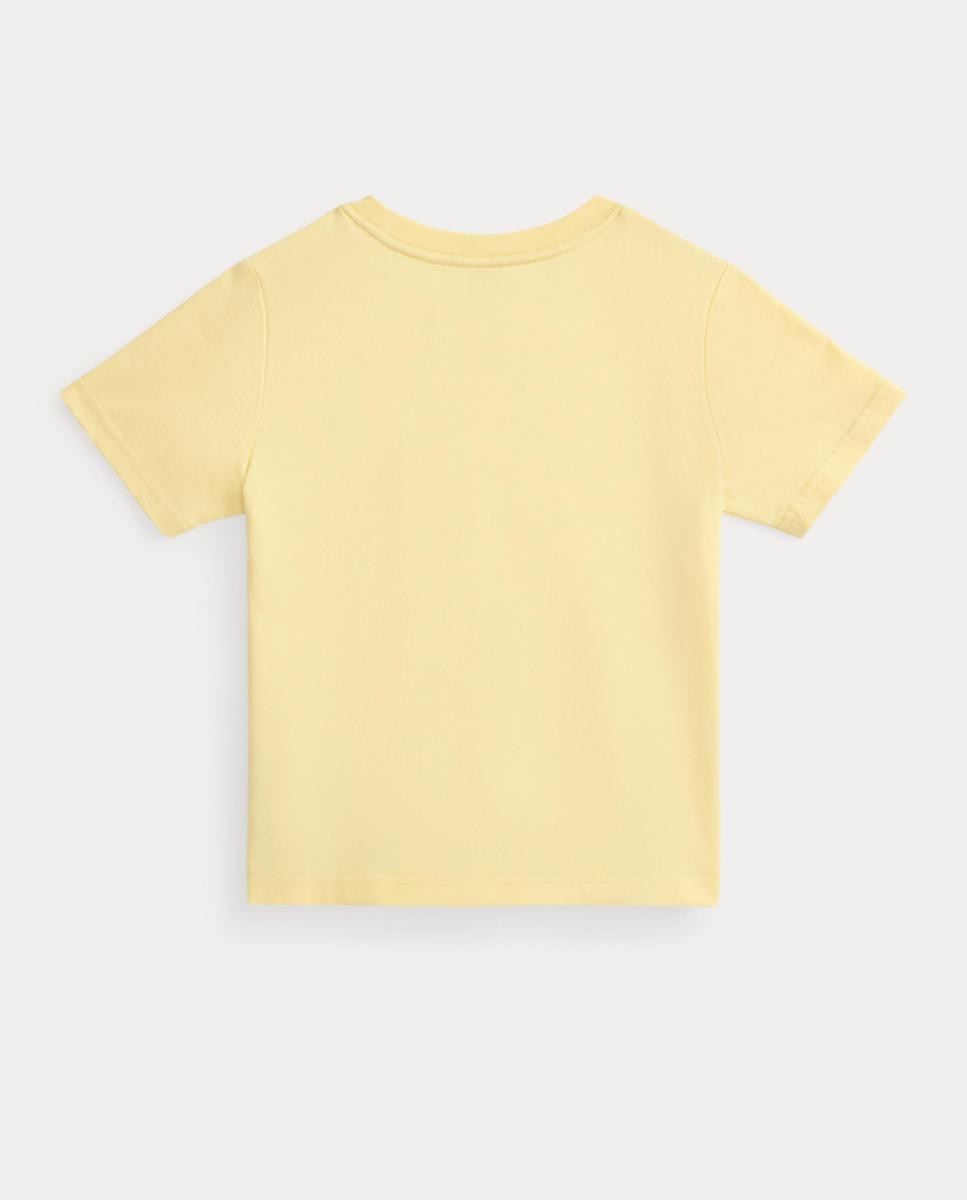 Camisola de Malha Jersey de Algodão Amarelo-2