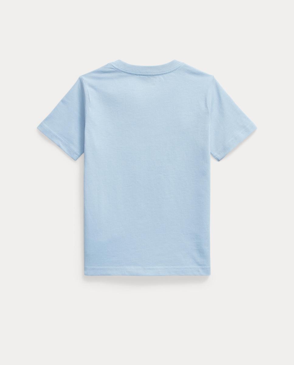 Camisola de Malha Jersey de Algodão Anil-2