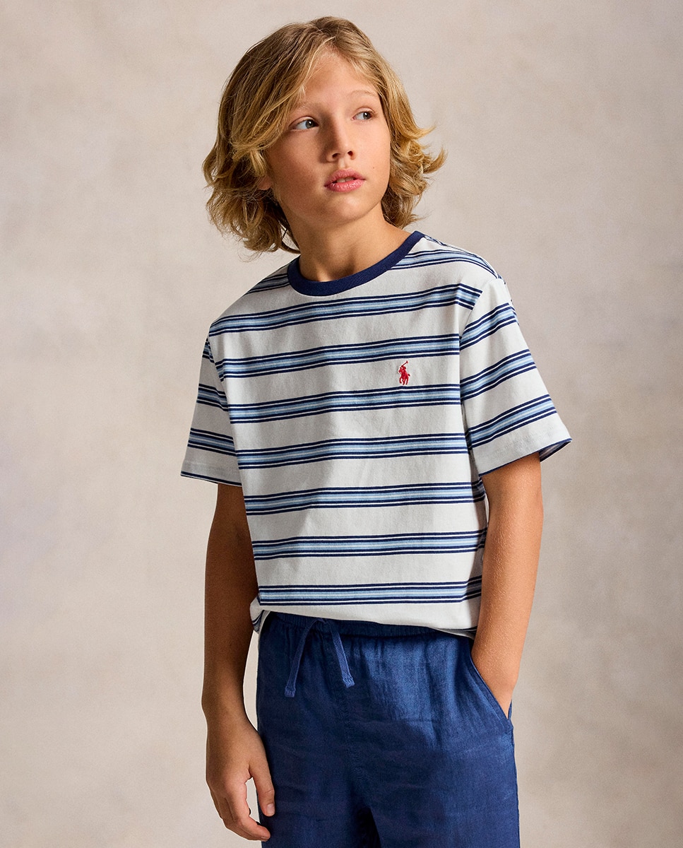 Imagem 0 de Camisola de Malha Jersey às Riscas