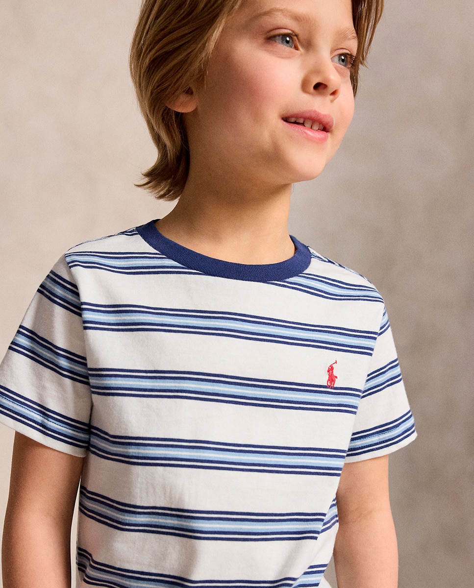 Camisola de Malha Jersey às Riscas Polo Ralph Lauren Azul/Branco-5