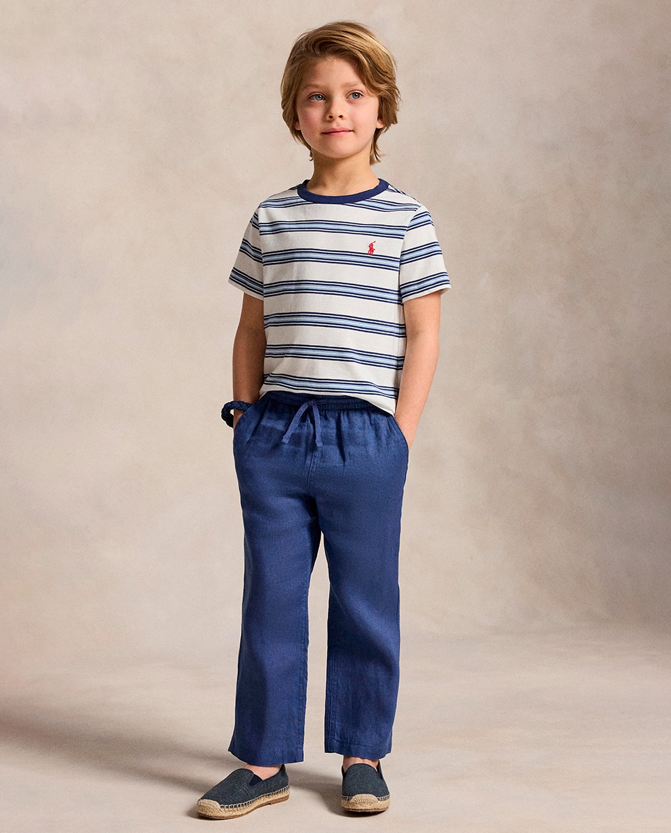Camisola de Malha Jersey às Riscas Polo Ralph Lauren Azul/Branco-6