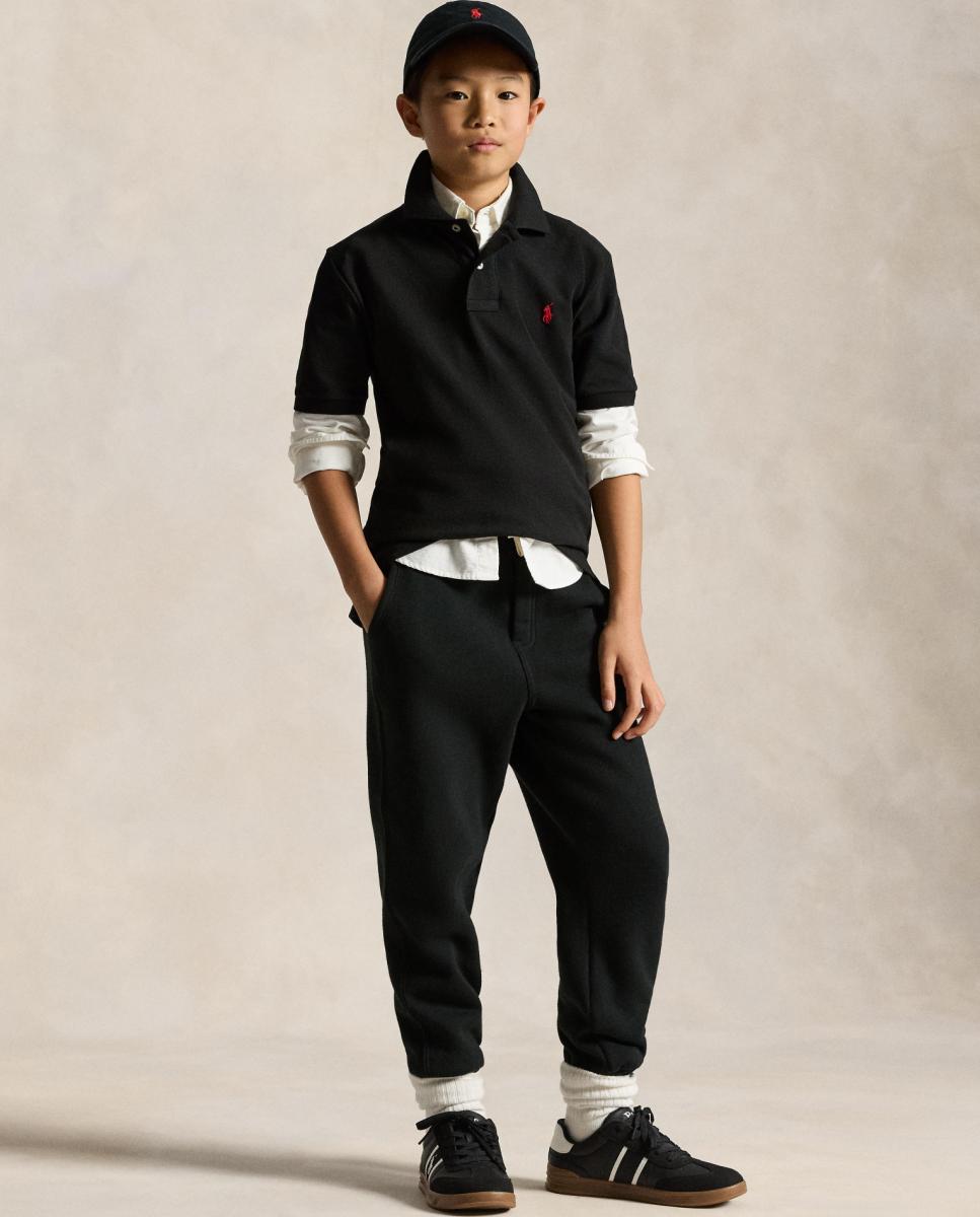 Polo de niño de piqué de algodón - Polo Ralph Lauren - Negro Negro-2