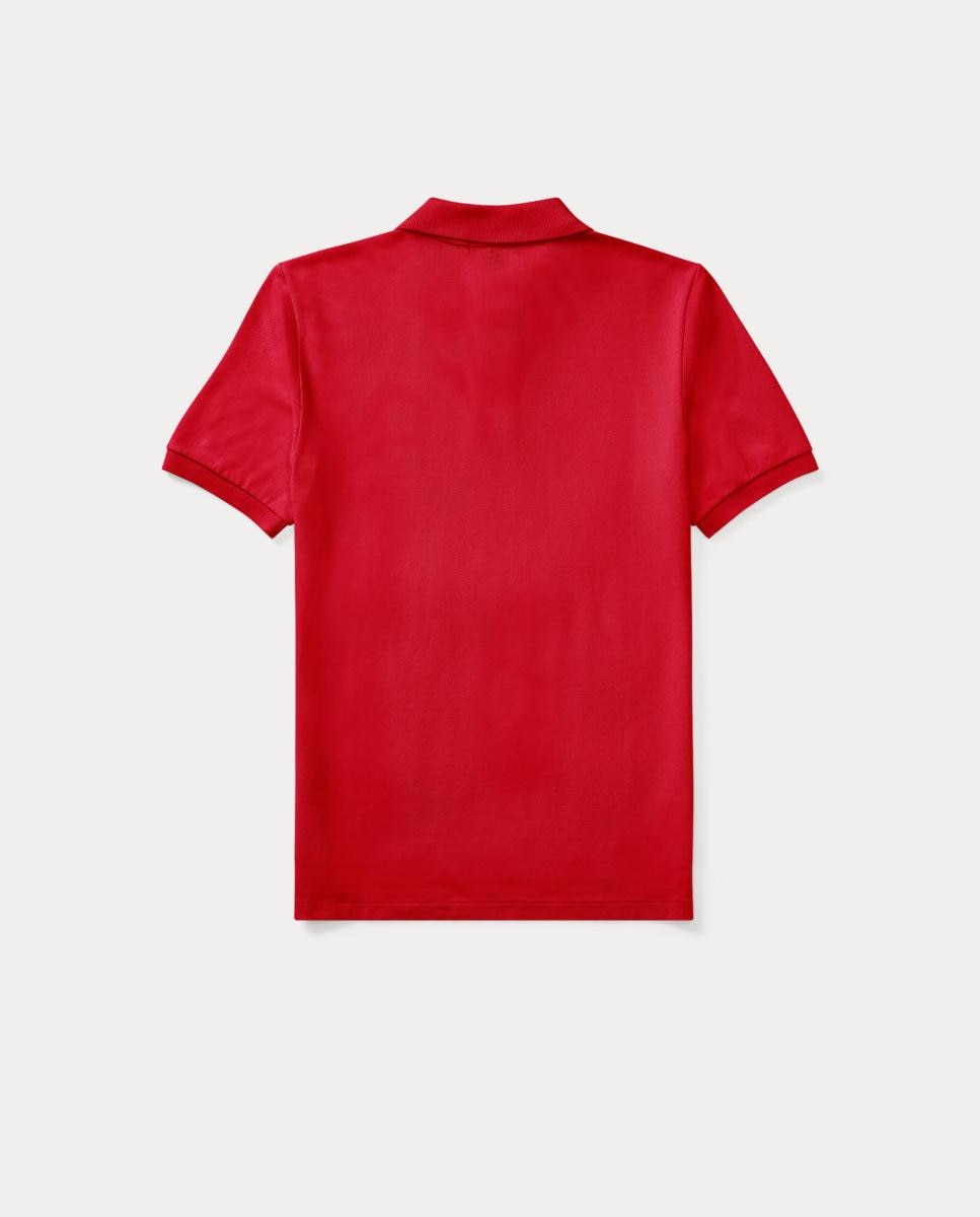 Polo de Piqué de Algodão Polo Ralph Lauren Bordeaux-5