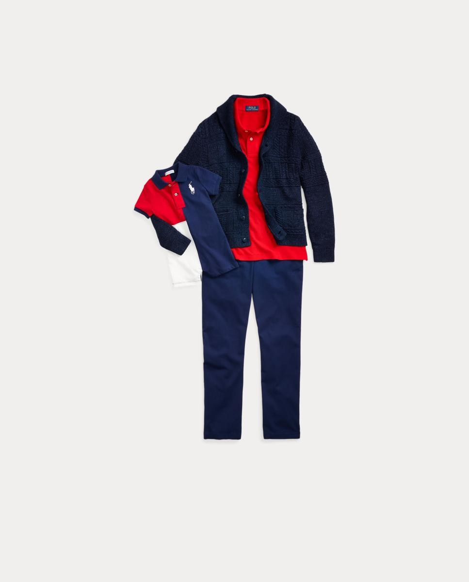 Polo de Piqué de Algodão Polo Ralph Lauren Bordeaux-6