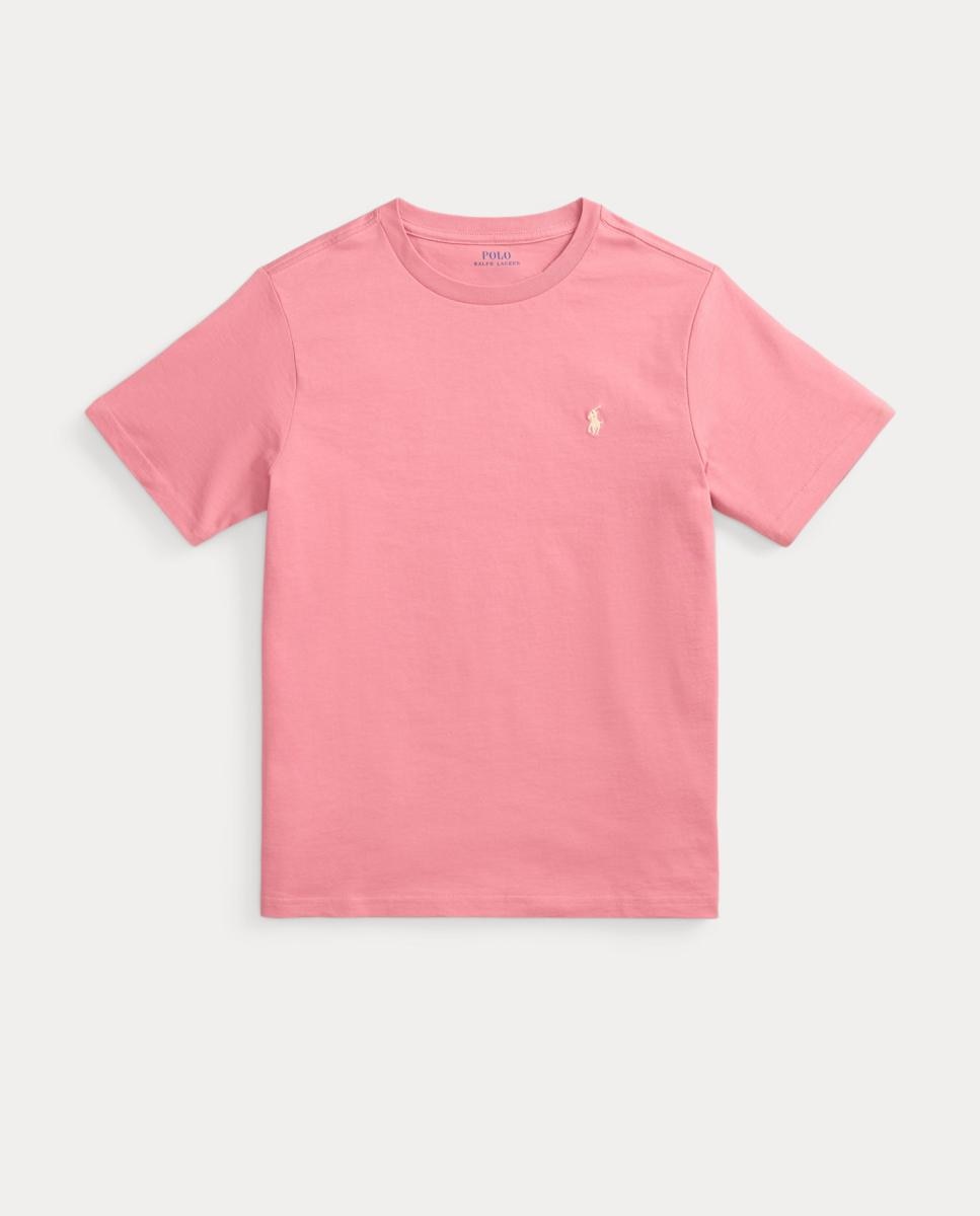 Camisola de Malha Jersey de Algodão Polo Ralph Lauren Rosa-4