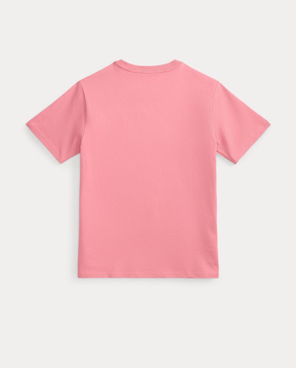 Camisola de Malha Jersey de Algodão Polo Ralph Lauren Rosa-5