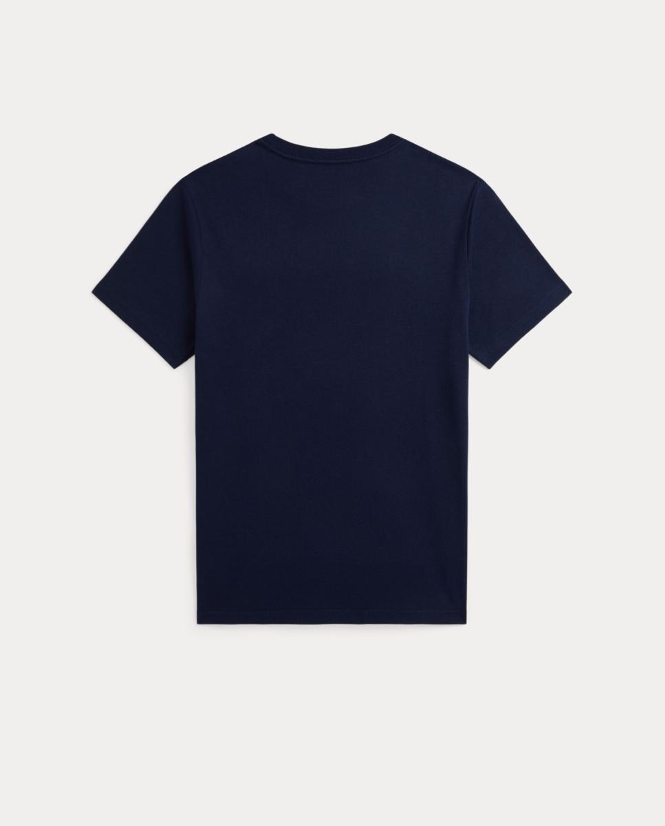 T-shirt Unissexo de Malha de Algodão Polo Sport Polo Ralph Lauren Azul-marinho-2
