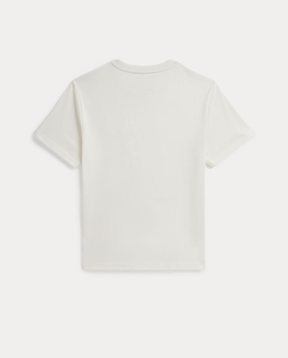 T-shirt com Polo Bear e em Algodão Polo Ralph Lauren Branco-2