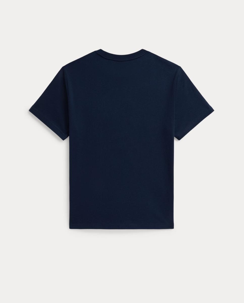 T-shirt com Polo Bear e em Algodão Polo Ralph Lauren Azul-marinho-5