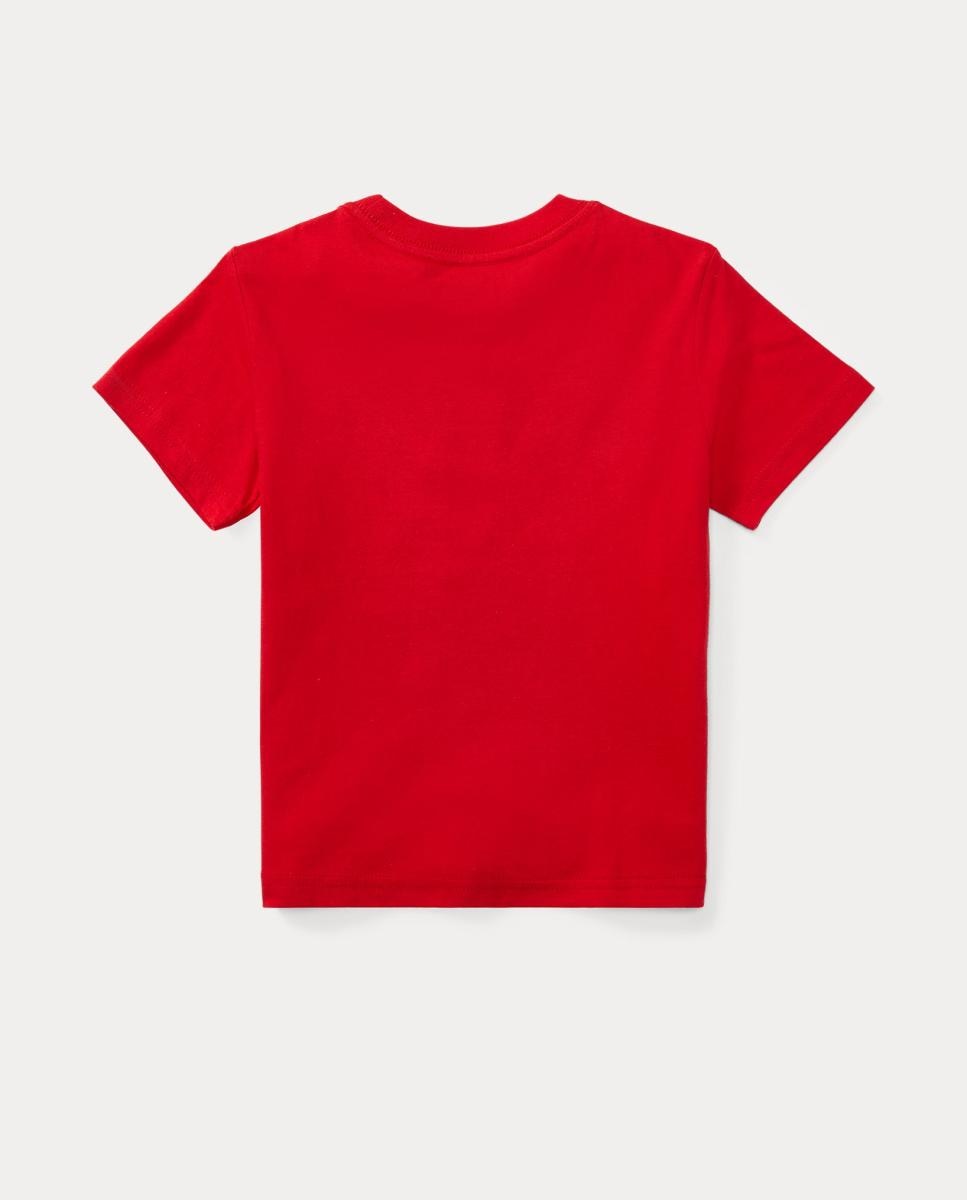 Camisola de Malha Jersey de Algodão Polo Ralph Lauren Vermelho-5