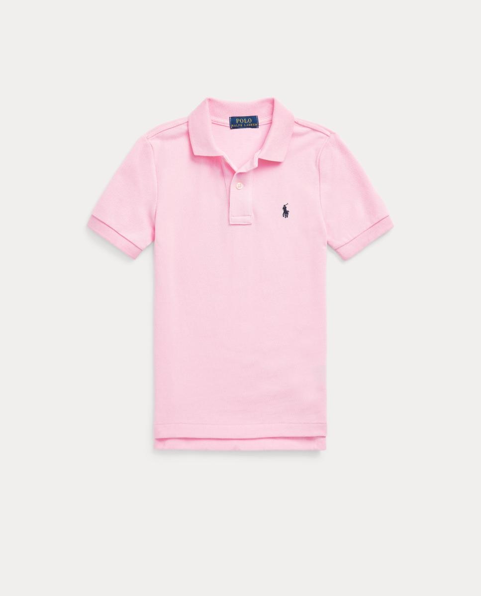 Polo de Piqué de Algodão Polo Ralph Lauren Rosa-claro-4