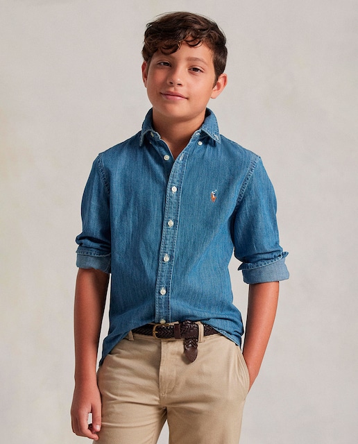 Imagen 0 de Camisa de niño denim de algodón