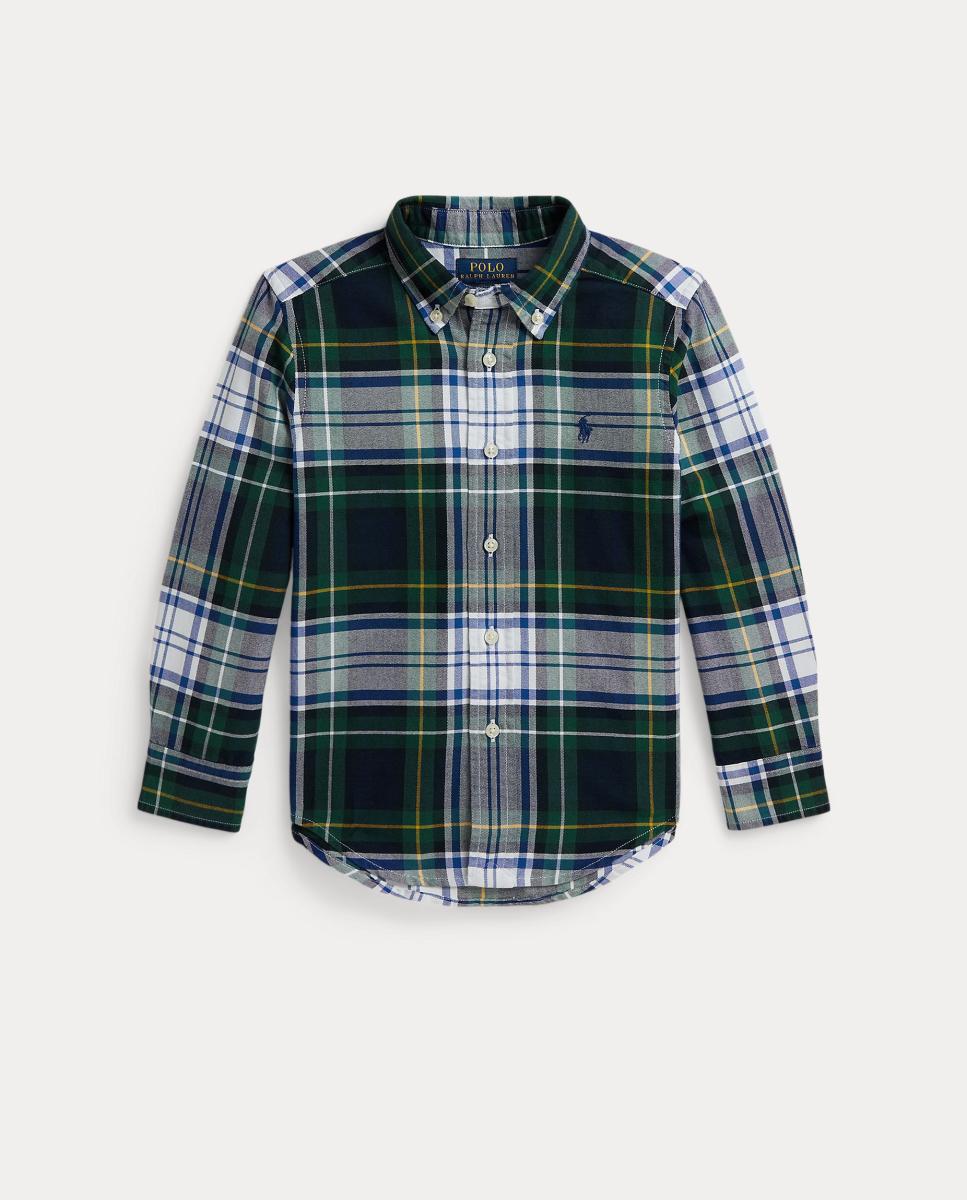 Imagem 0 de Camisa Oxford de Algodão aos Quadrados