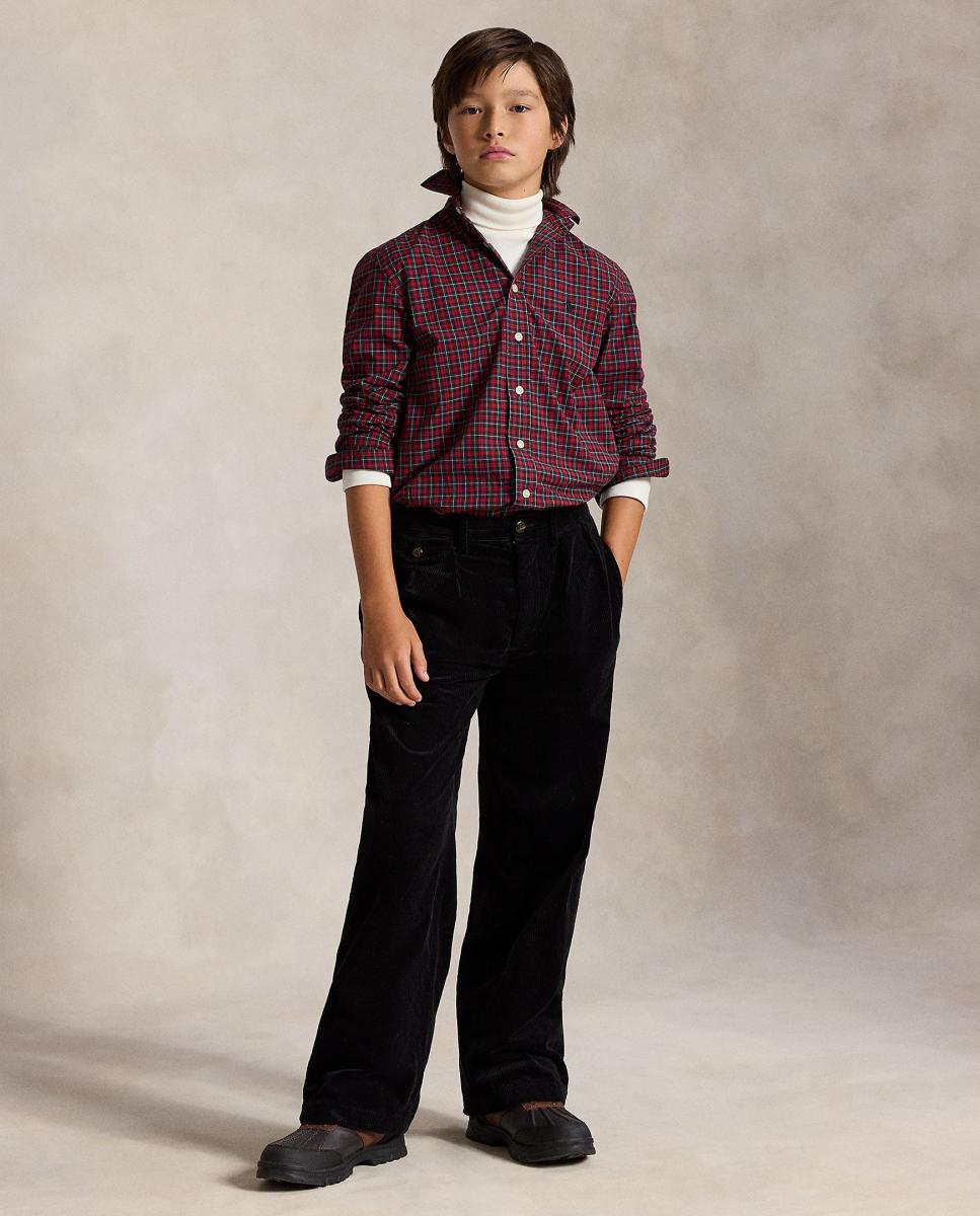 Camisa de niño de algodón de cuadros - Polo Ralph Lauren - Granate Granate-3