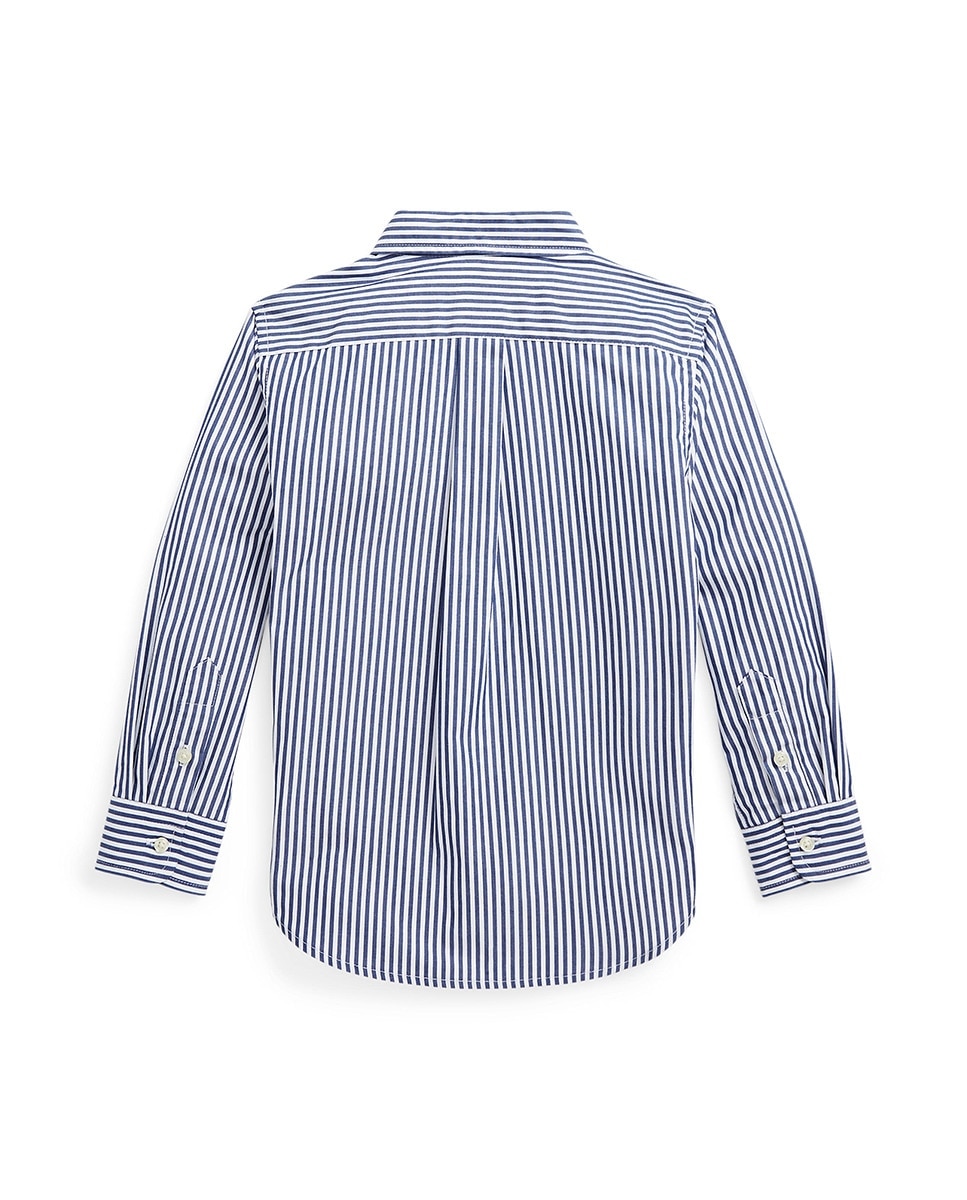 Camisa de popelina azul-marinho com logótipo Polo Ralph Lauren Azul-marinho-2
