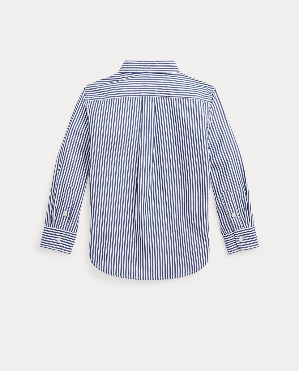 Camisa de popelina azul-marinho com logótipo Polo Ralph Lauren Azul-marinho-4