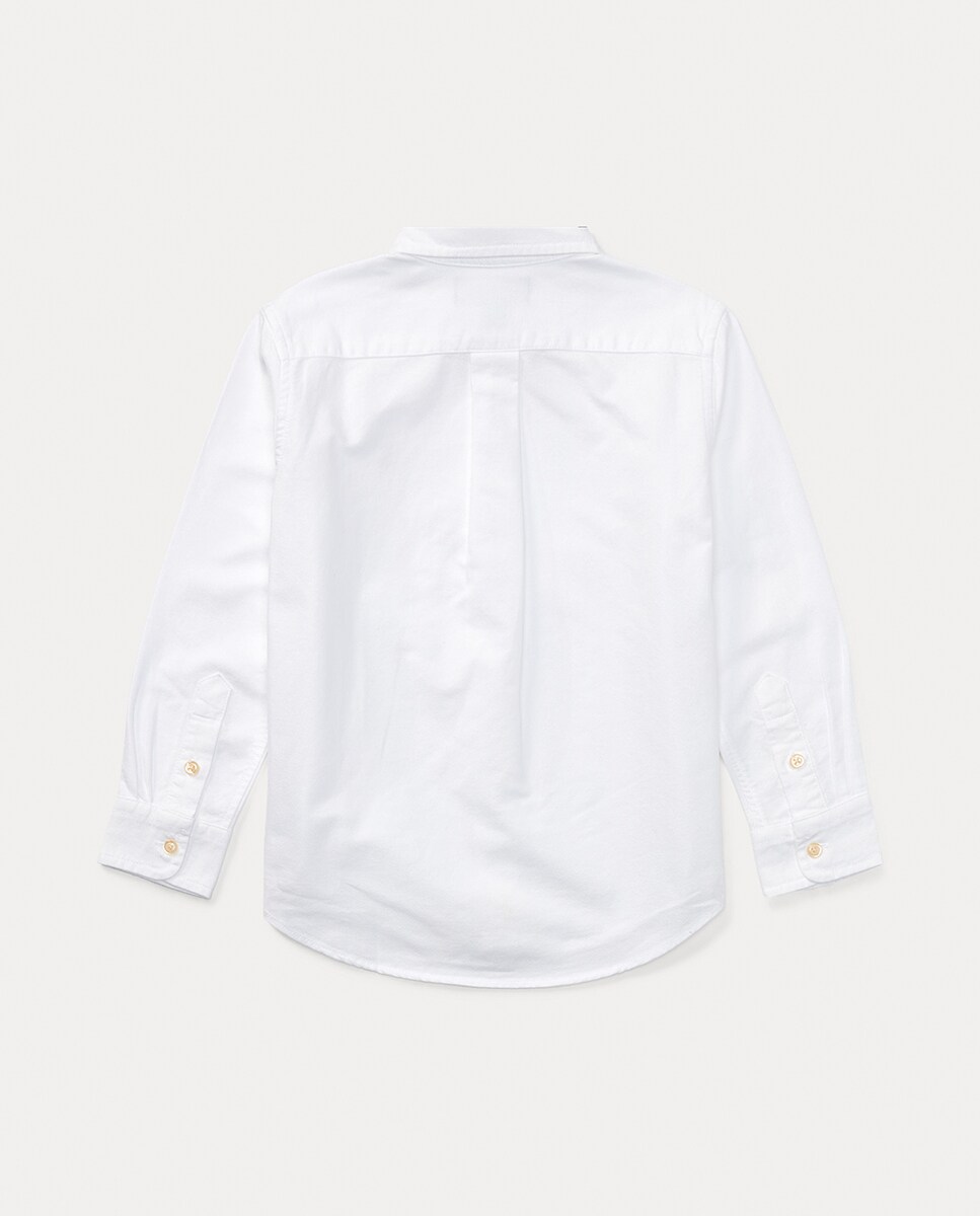 Camisa de Criança de Algodão - Branco Branco-4
