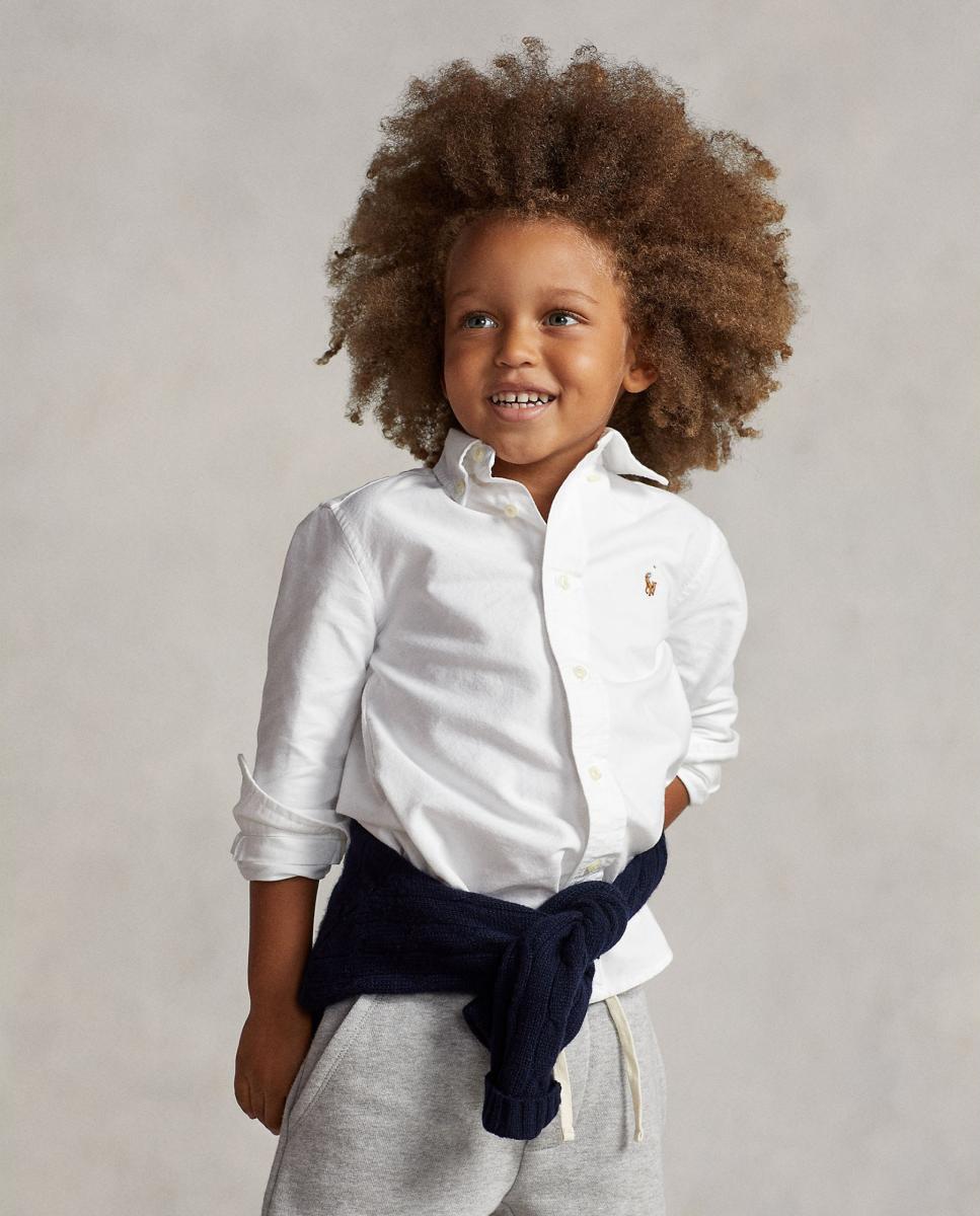 Camisa Oxford de Algodão Branco-1