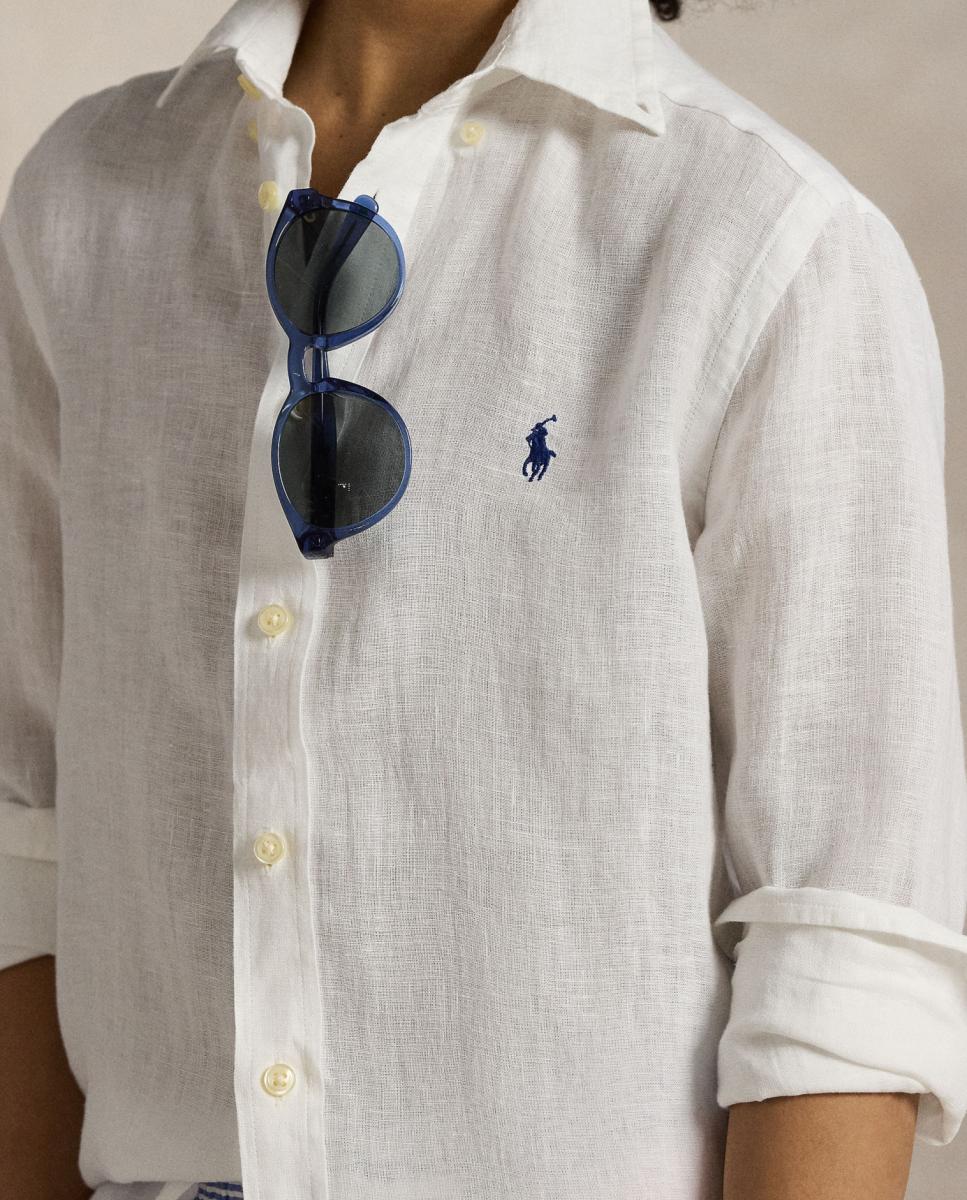 Camisa de Linho com Cavalo Branco-2