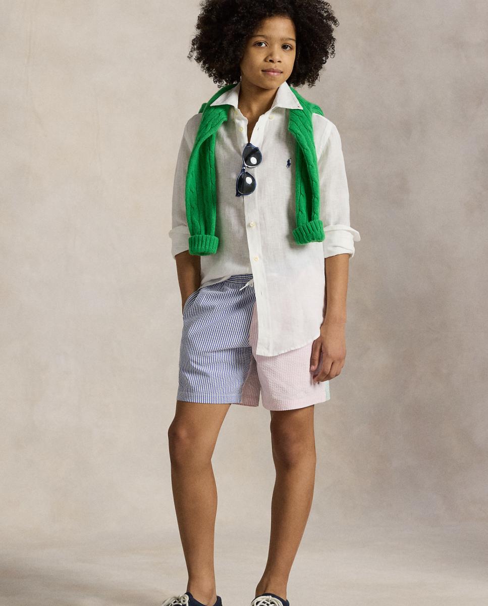 Camisa de Linho com Cavalo Branco-4