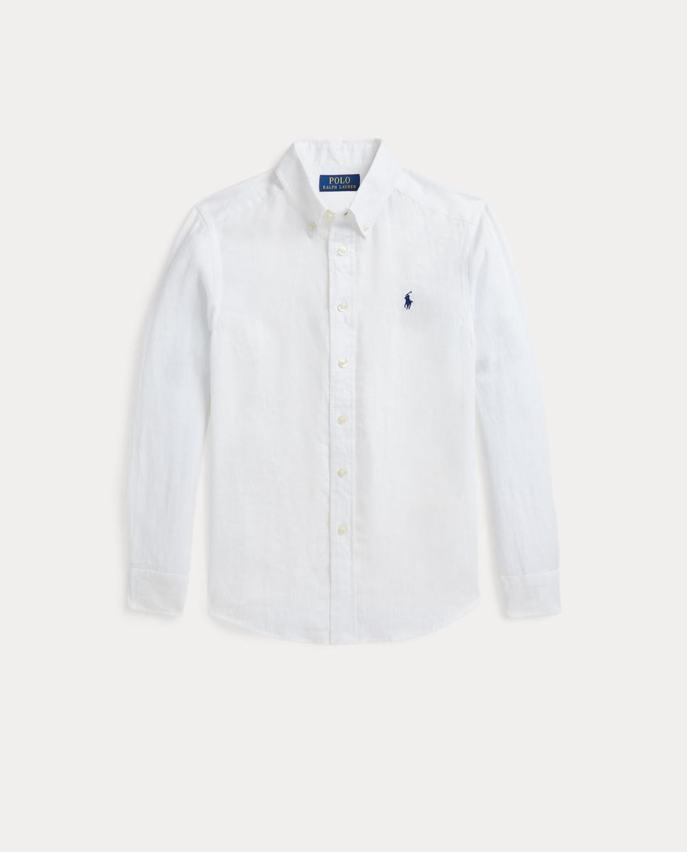 Camisa de Linho com Cavalo Branco-5