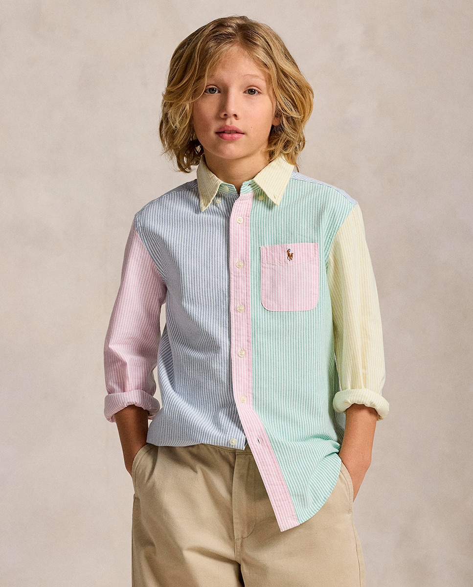 Imagem 0 de Camisa Oxford de Algodão com Estampado