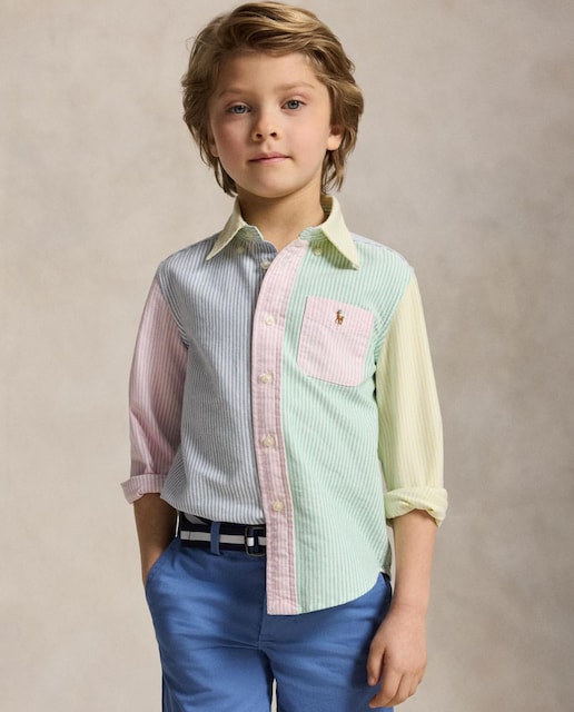 Imagem 0 de Camisa Oxford de Algodão com Estampado