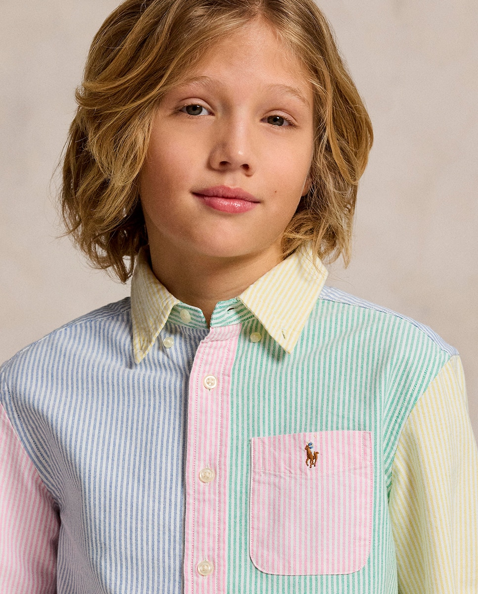 Camisa Oxford de Algodão com Estampado Polo Ralph Lauren Multicolor-2
