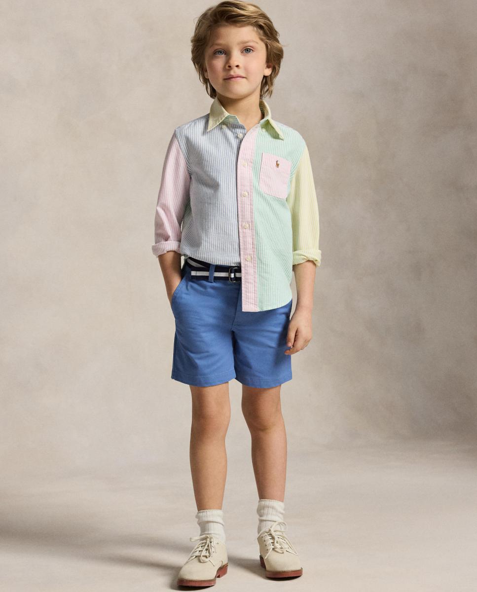 Camisa Oxford de Algodão com Estampado Polo Ralph Lauren Multicolor-4