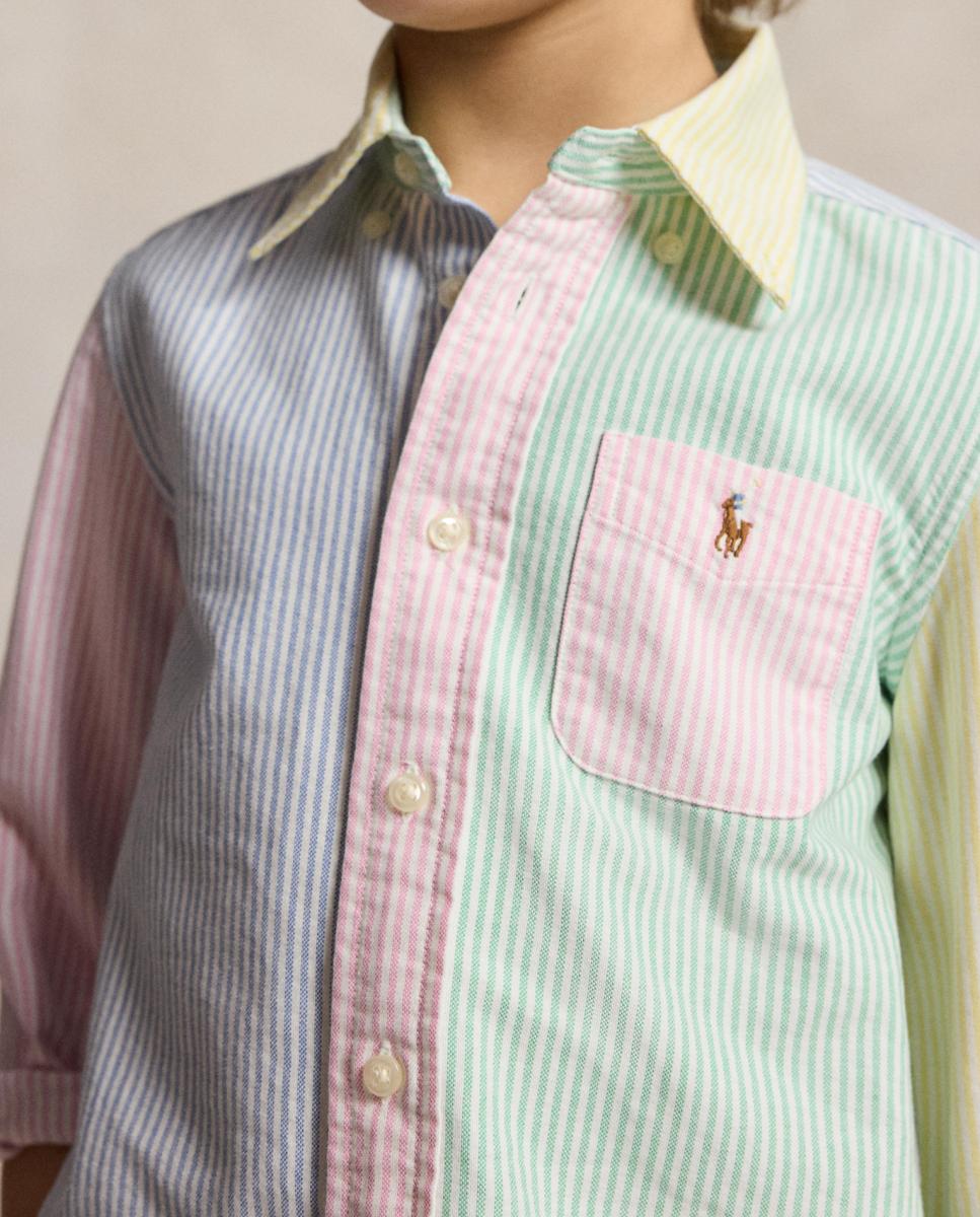 Camisa Oxford de Algodão com Estampado Polo Ralph Lauren Multicolor-5