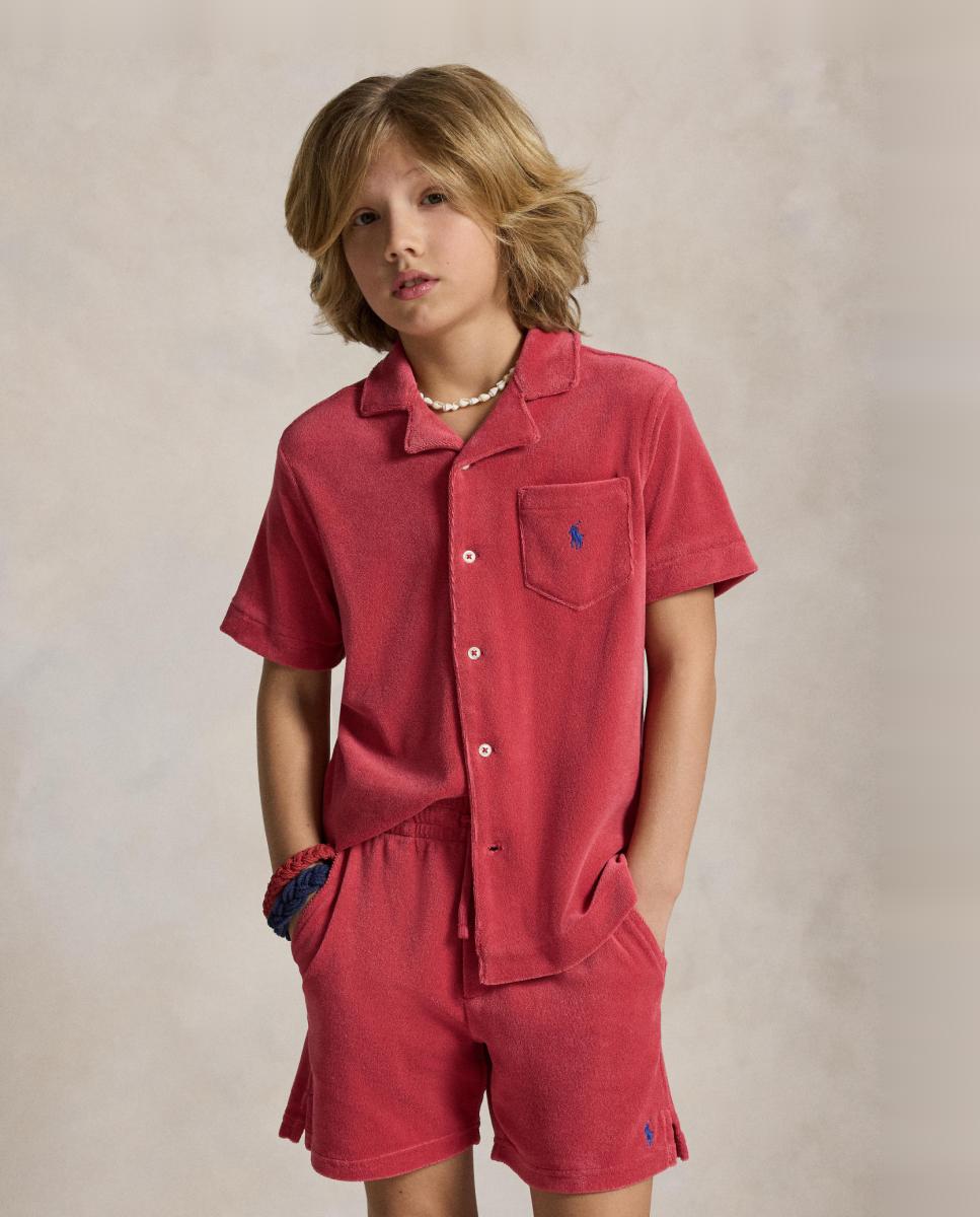 Imagem 0 de Camisa de Manga Curta com Tecido de Toalha