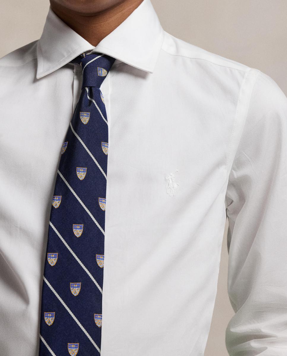 Camisa Formal de Algodão Branco-3