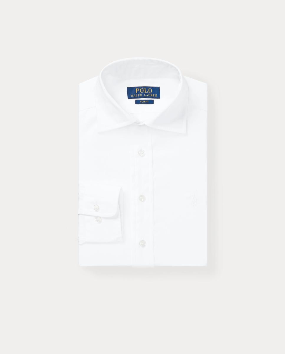 Camisa Formal de Algodão Branco-4