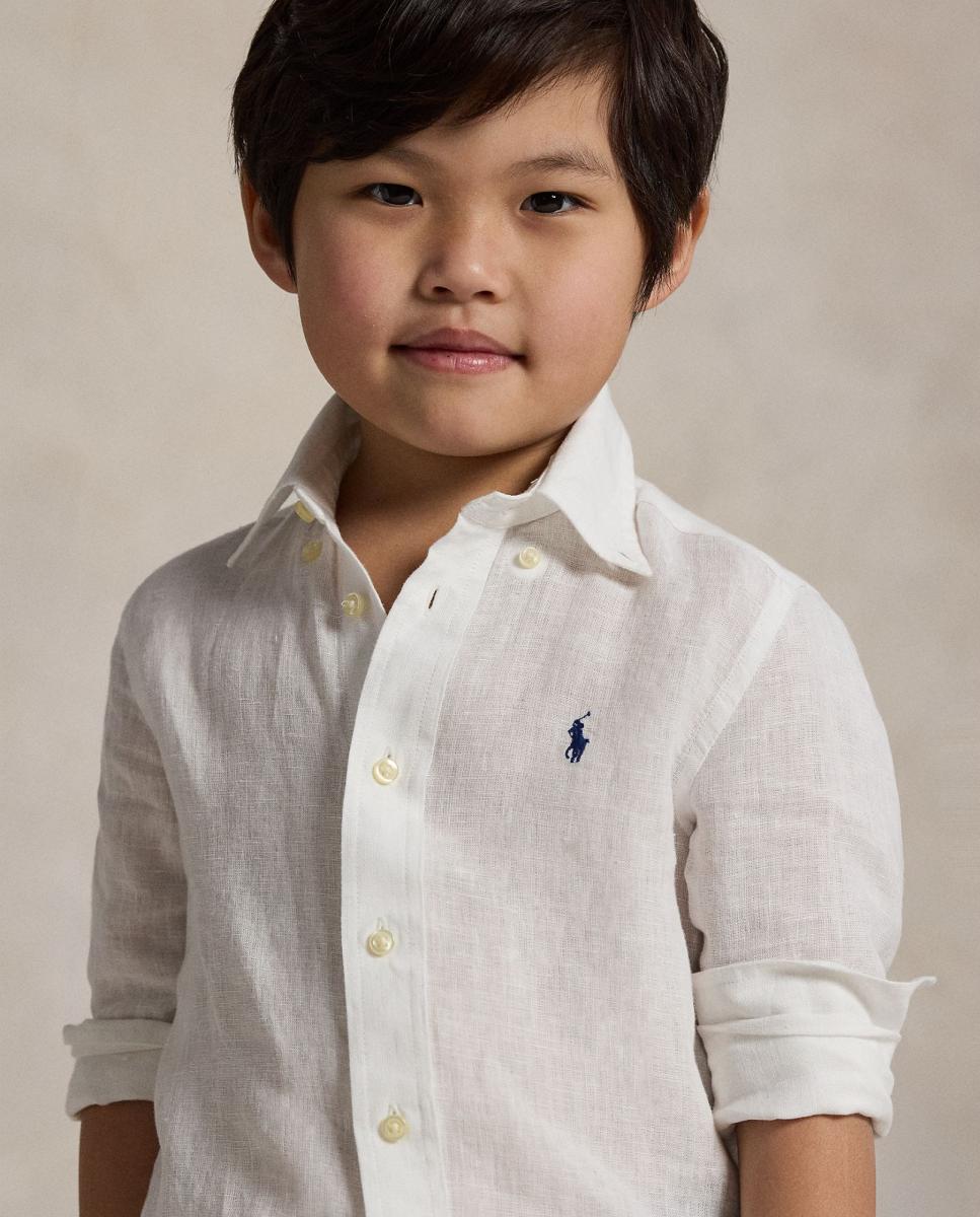 Camisa de Linho com Cavalo Branco-3