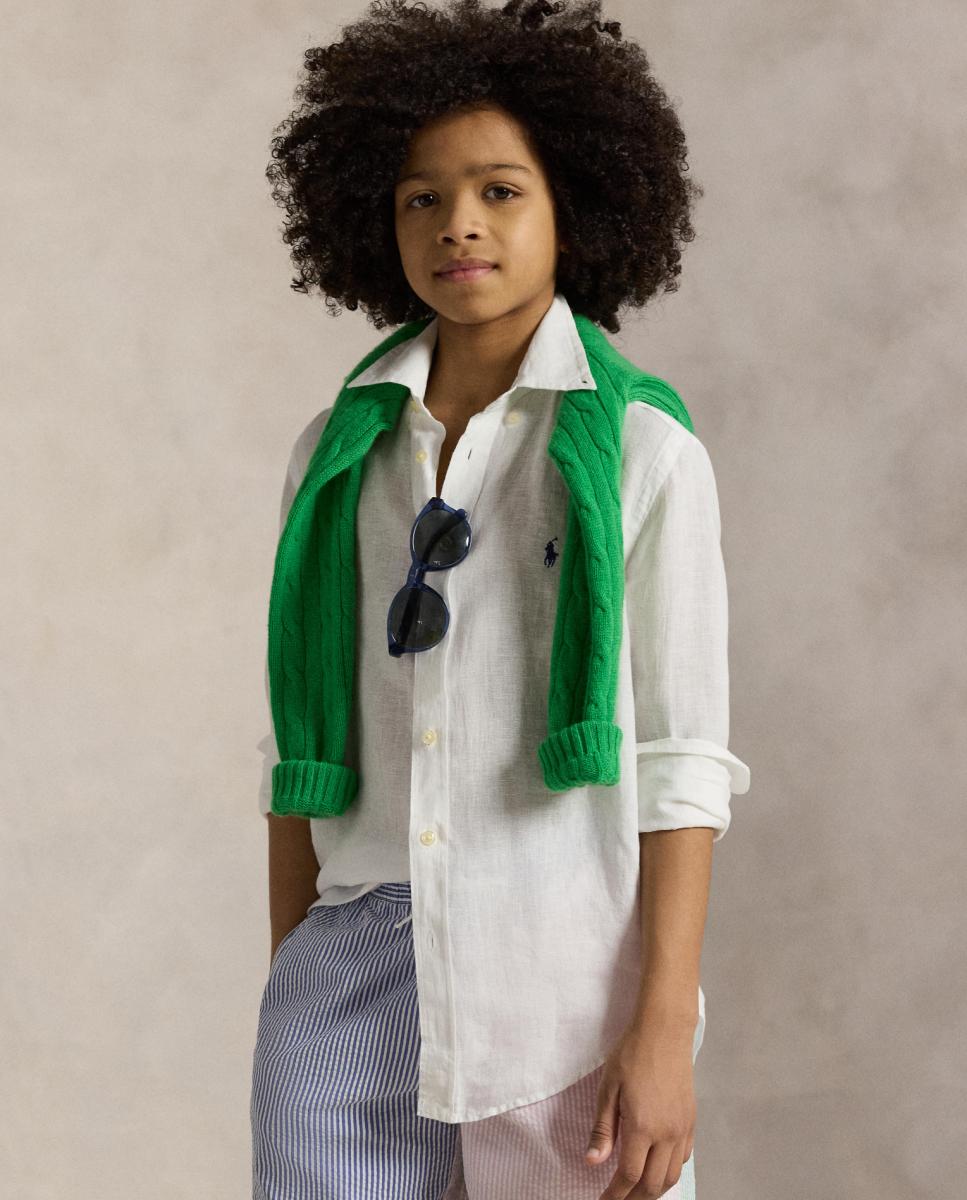 Imagem 0 de Camisa de Linho com Manga Comprida