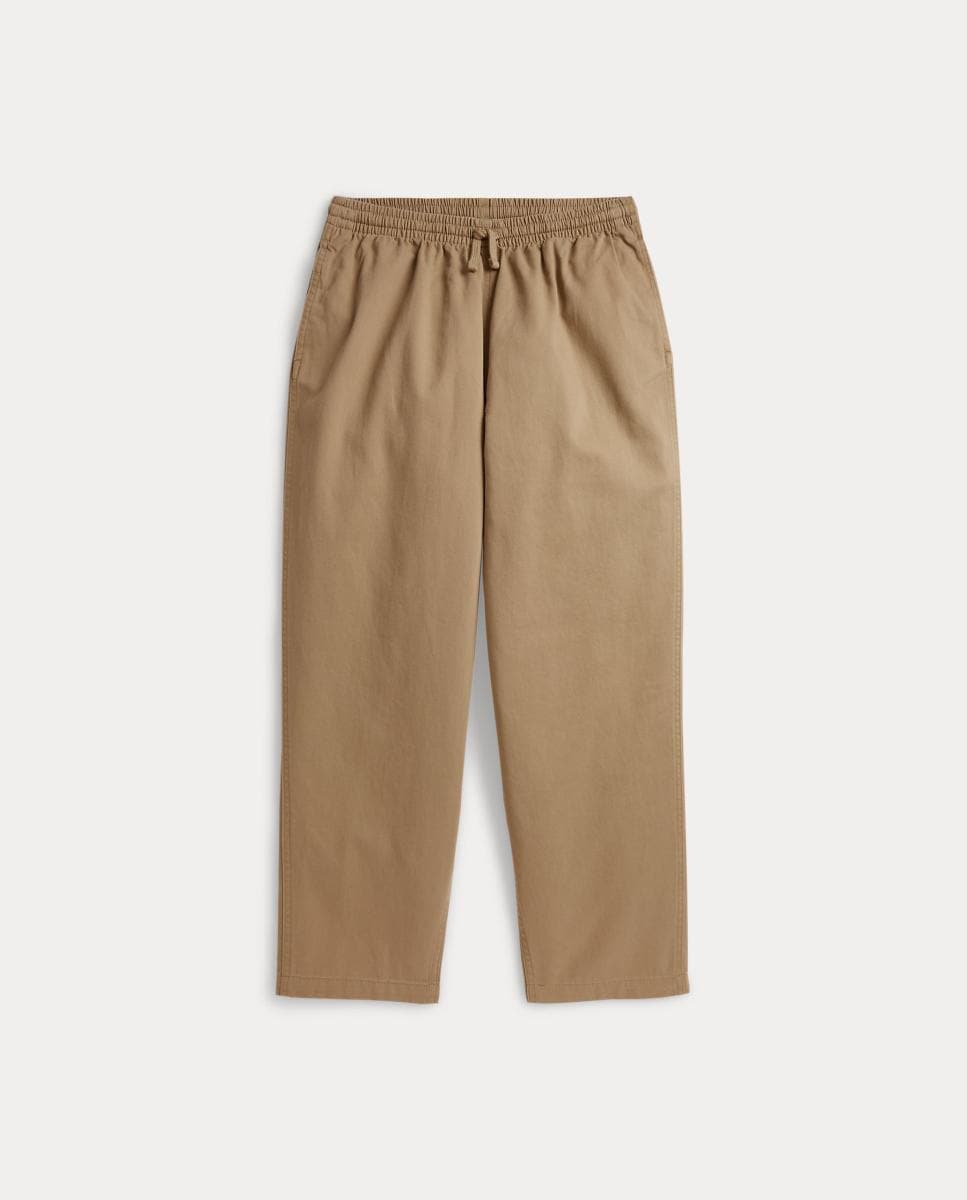 Imagen 0 de Pantalón deportivo de niño oversized de algodón Camel